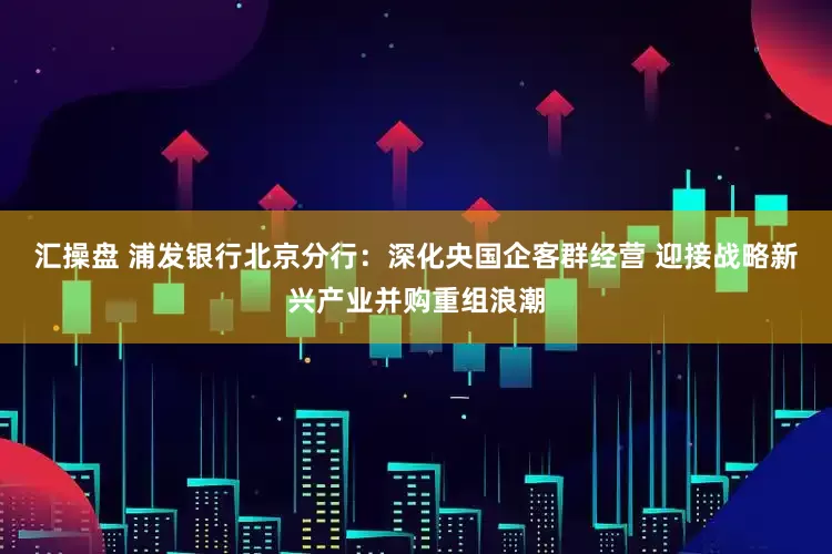 汇操盘 浦发银行北京分行：深化央国企客群经营 迎接战略新兴产业并购重组浪潮